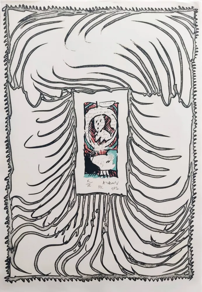 Lithografie Alechinsky - ABC de correspondance 04