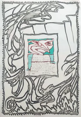 Lithografie Alechinsky - ABC de correspondance 05