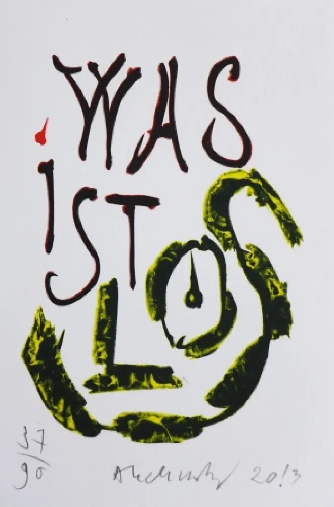 Lithografie Alechinsky - Abstracts et brèves chroniques du temps