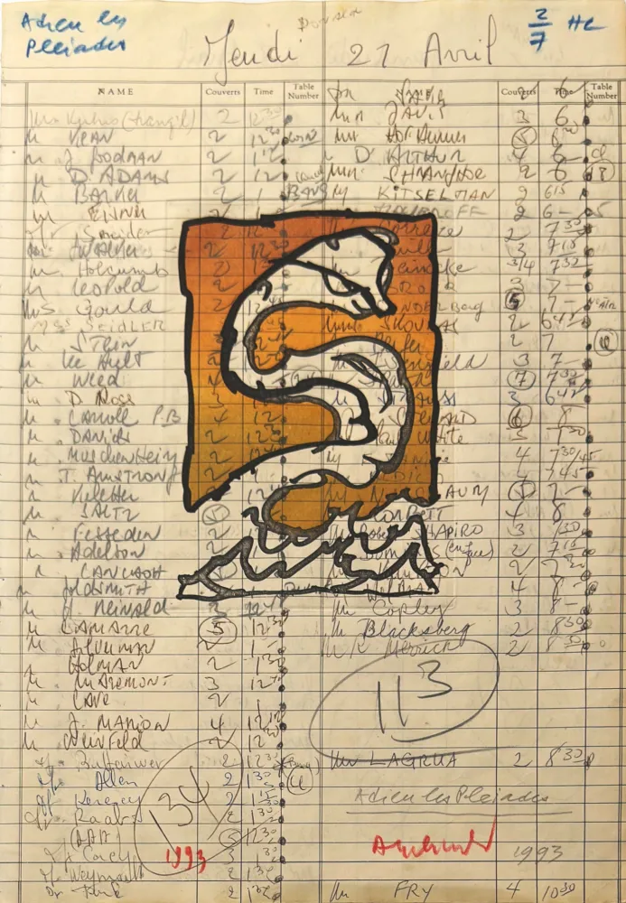 Gravure Alechinsky - Adieu les Pleiades