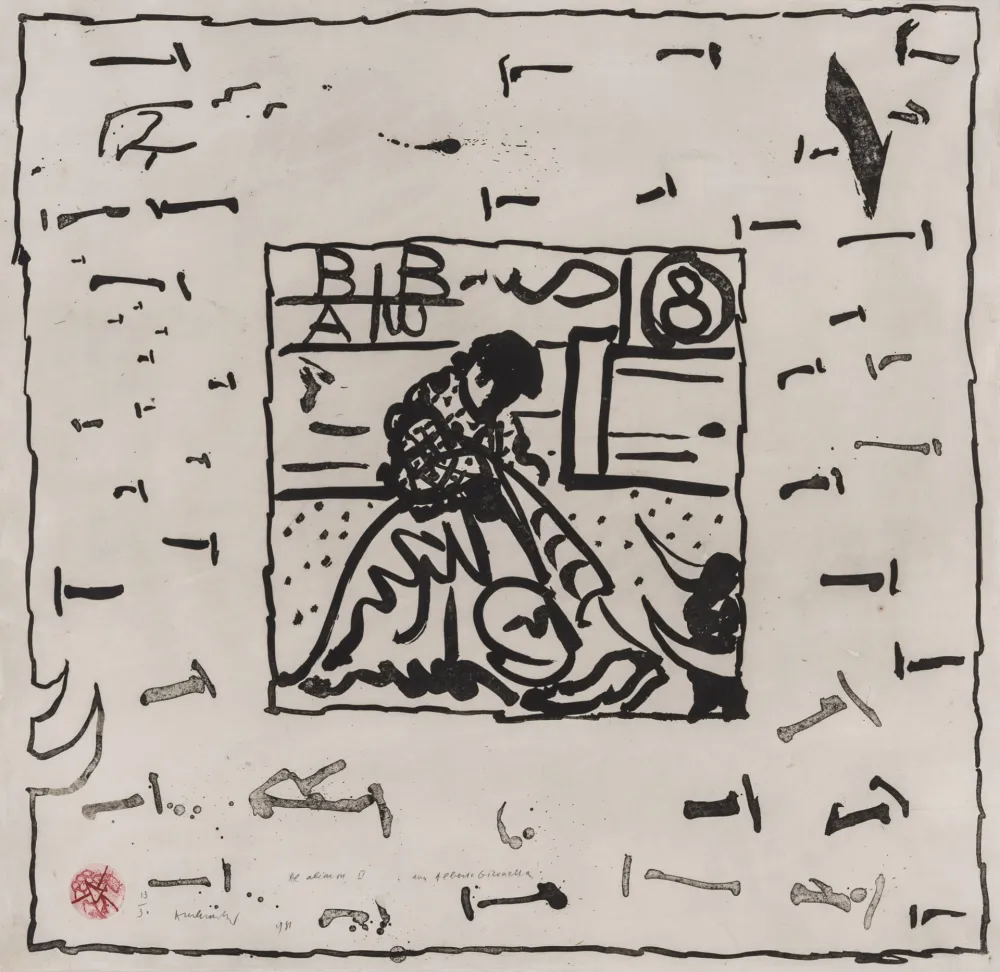 Ets En Aquatint Alechinsky - Al alimon II