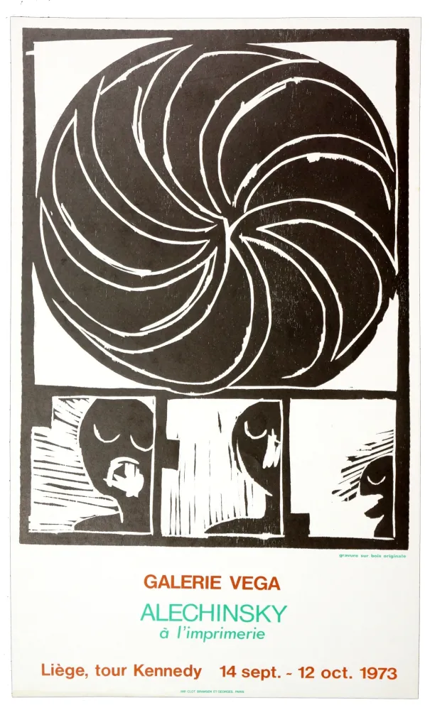 Lithografie Alechinsky - Alechinsky à l'imprimerie 1973