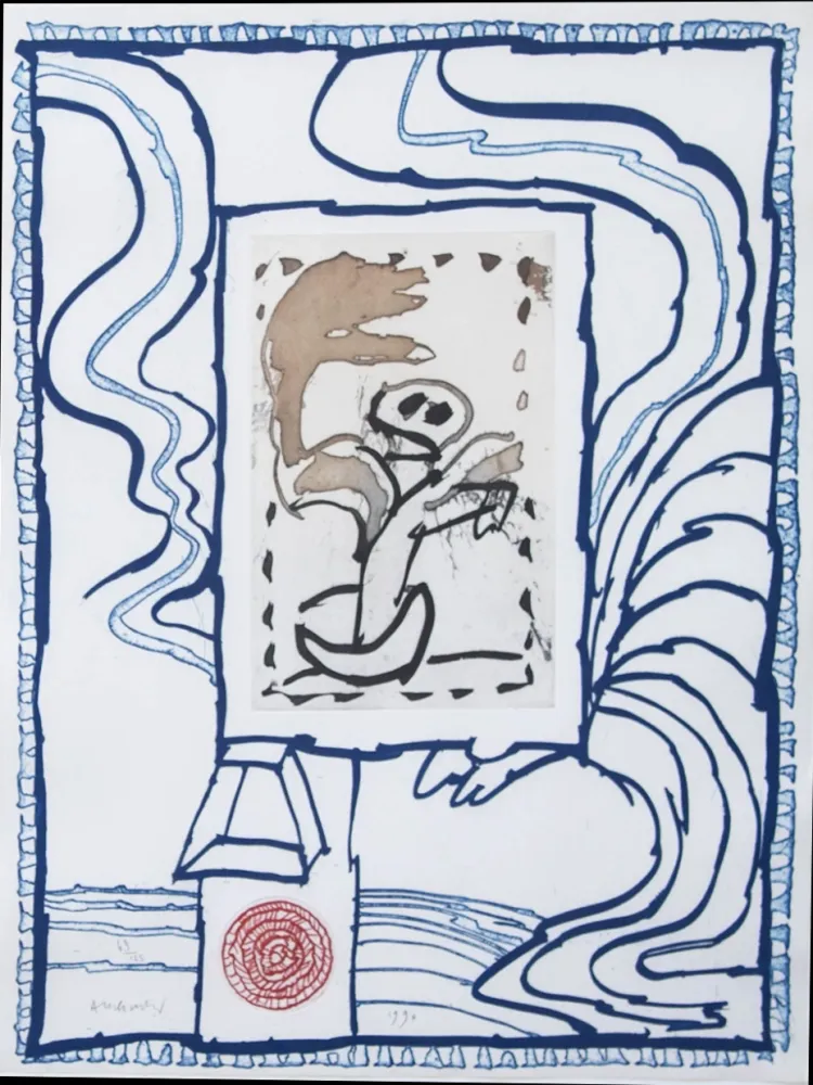 Gravure Alechinsky - Anthropie