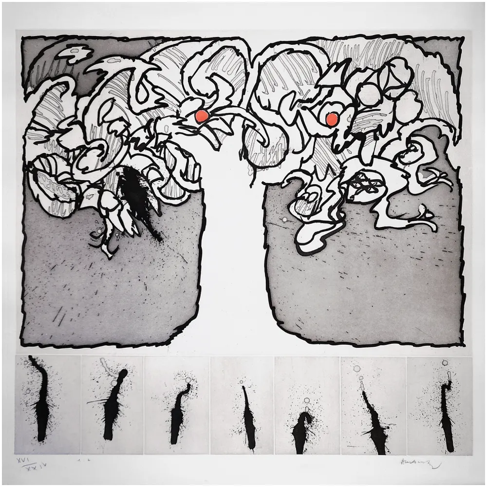 Ets En Aquatint Alechinsky - Arbre de vie