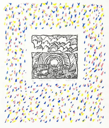 Gravure Alechinsky - Arc en terre