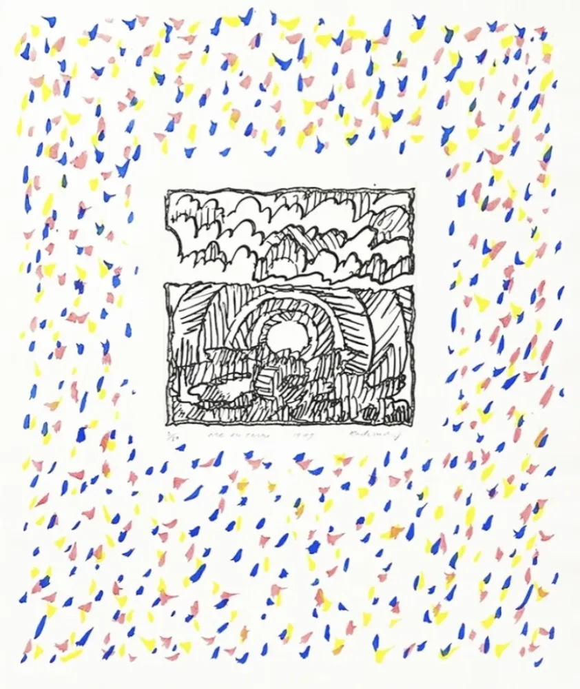 Gravure Alechinsky - Arc en terre