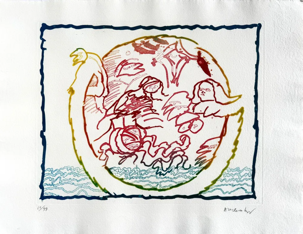 Ets Alechinsky - Astres et désastres IV
