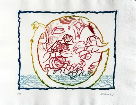 Ets Alechinsky - Astres et désastres IV