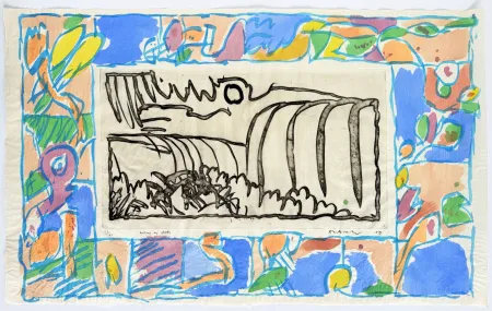 Ets En Aquatint Alechinsky - Autour de chute