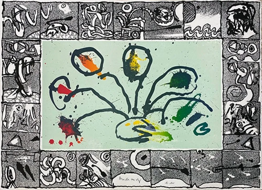 Lithografie Alechinsky - Babord