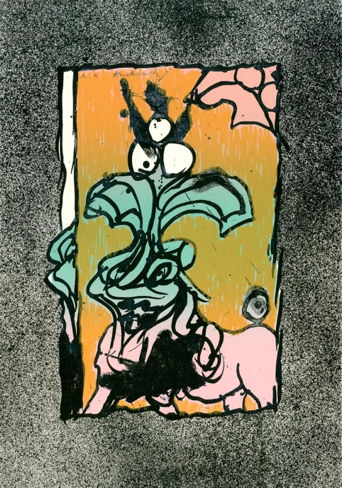 Lithografie Alechinsky - Boeuf gros sel