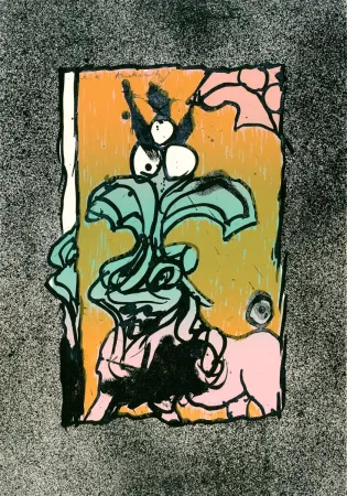 Lithografie Alechinsky - Boeuf gros sel