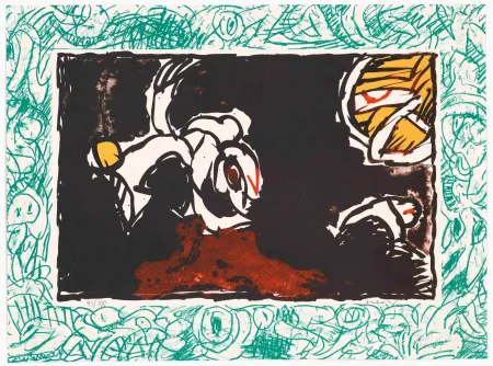 Lithografie Alechinsky - Bonnet blanc 