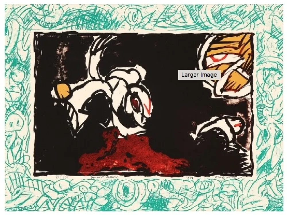 Lithografie Alechinsky - Bonnet Blanc