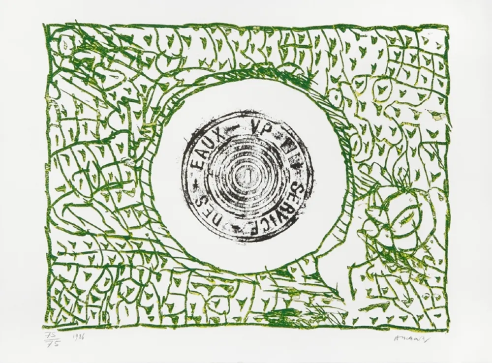 Lithografie Alechinsky - Bouche d'eau I 