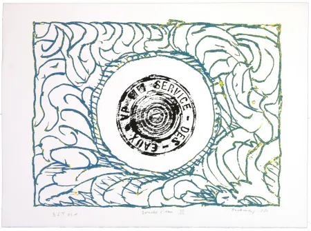 Lithografie Alechinsky - Bouche d'eau III