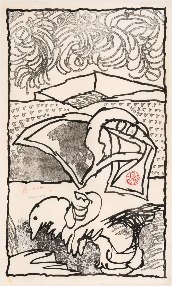 Ets En Aquatint Alechinsky - Brabanconne