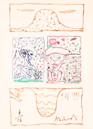 Aquatint Alechinsky - Braille