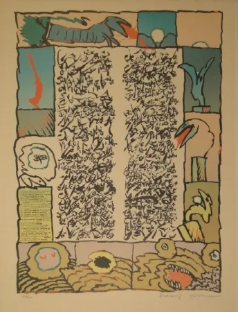 Lithografie Alechinsky - Brassée sismographique