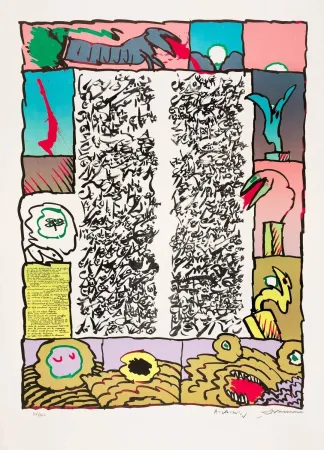 Lithografie Alechinsky - Brassée sismographique