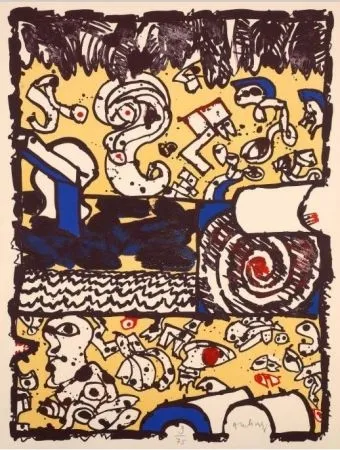 Lithografie Alechinsky - Bridge