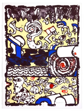 Lithografie Alechinsky - Bridge 