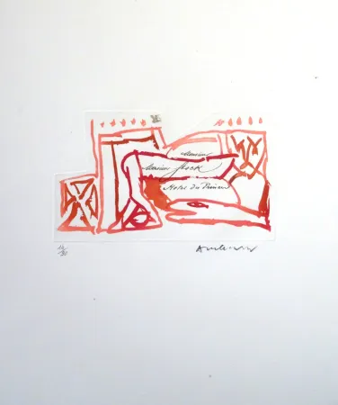 Ets Alechinsky - Carta Carta (Planche VI)