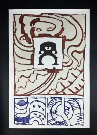 Lithografie Alechinsky - Cello