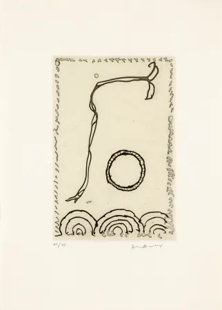 Ets En Aquatint Alechinsky - Cerclitude 03