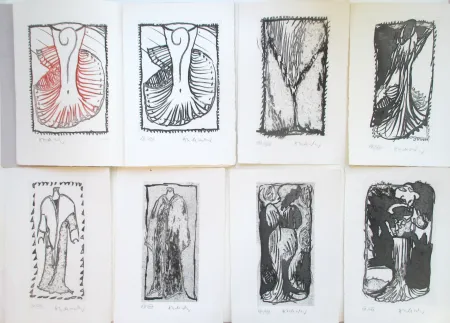 Aquatint Alechinsky - Ces Robes qui m'evoquaient Venise. 12 numbered and handsigned aquatints