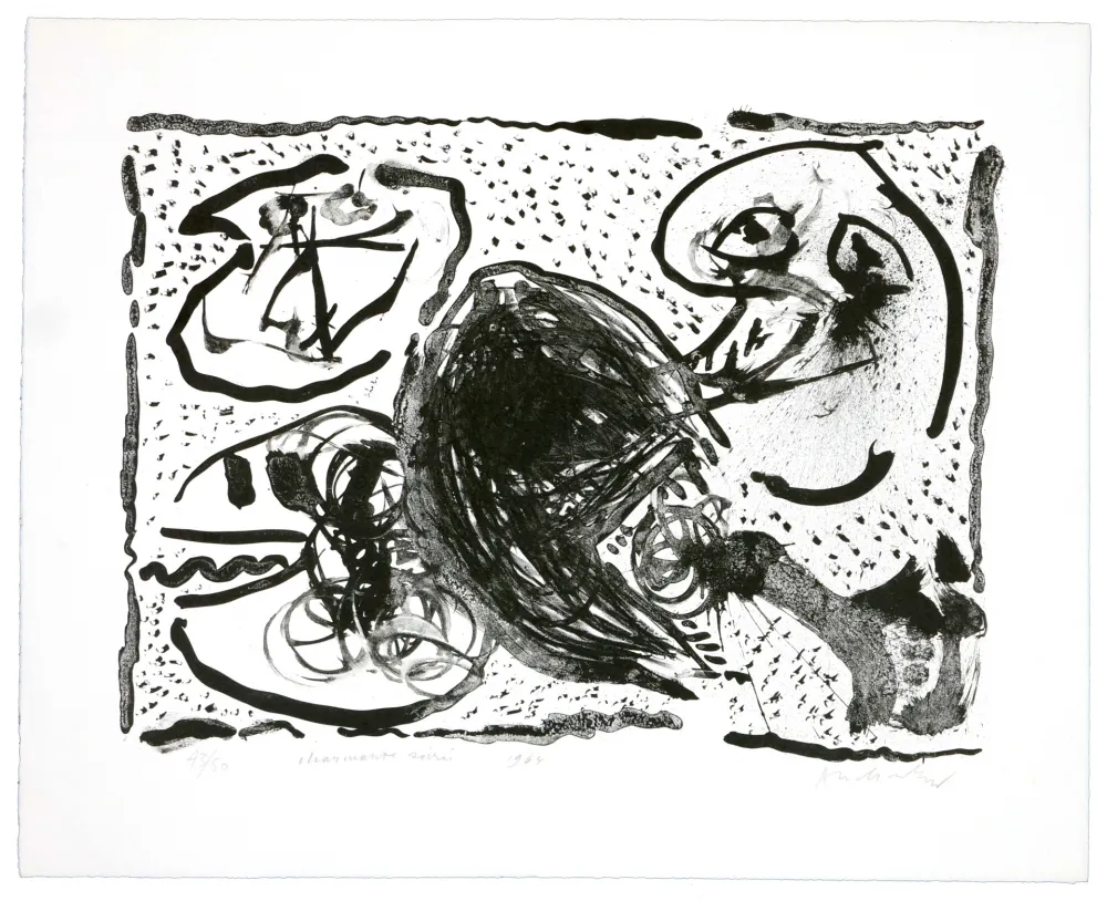 Lithografie Alechinsky - Charmante soirée