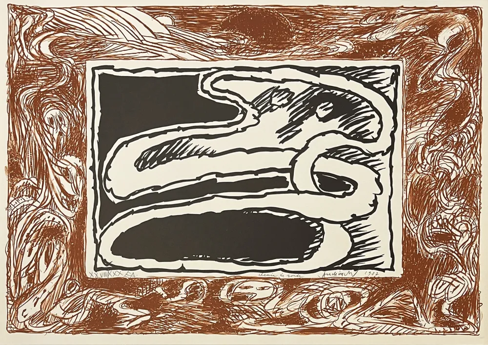 Lithografie Alechinsky - Chemin de ronde