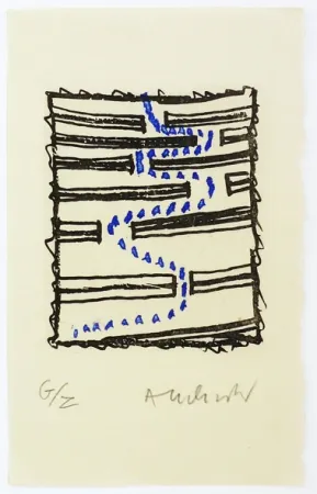 Gravure Alechinsky - Chicanes