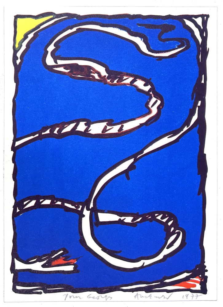Lithografie Alechinsky - Coin jaune