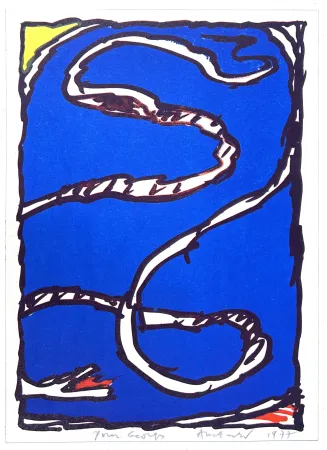 Lithografie Alechinsky - Coin jaune
