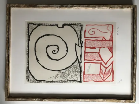 Ets En Aquatint Alechinsky - Composition