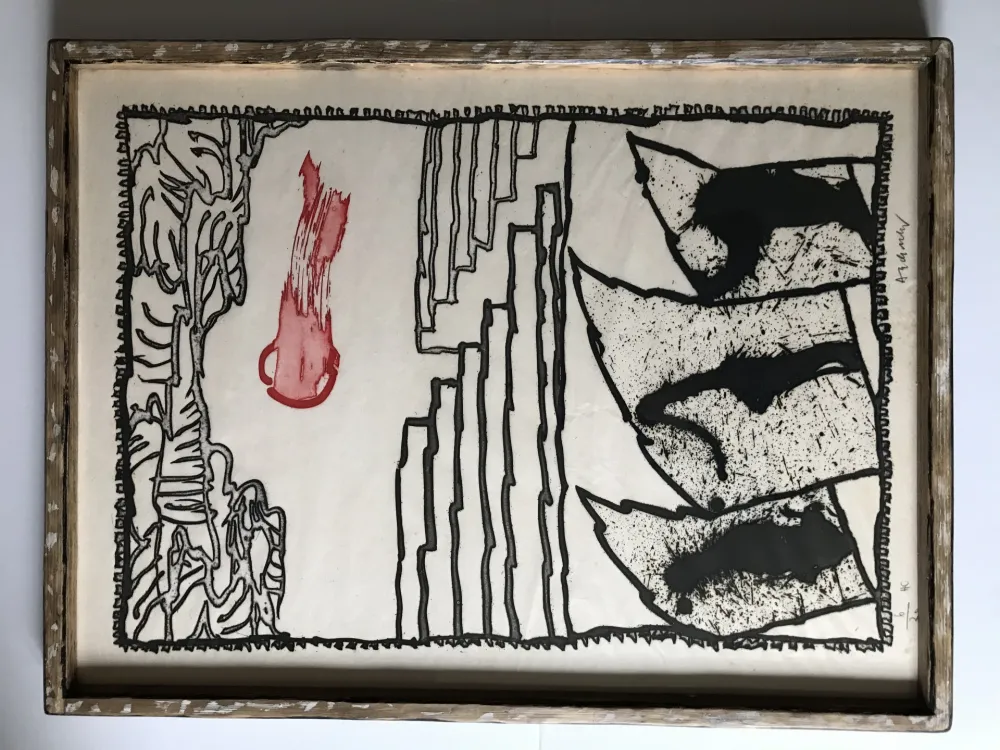 Ets En Aquatint Alechinsky - Composition