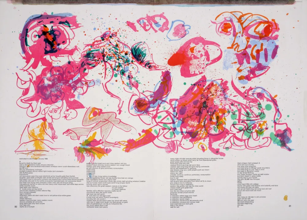 Lithografie Alechinsky - Composition - One Cent life, 1964