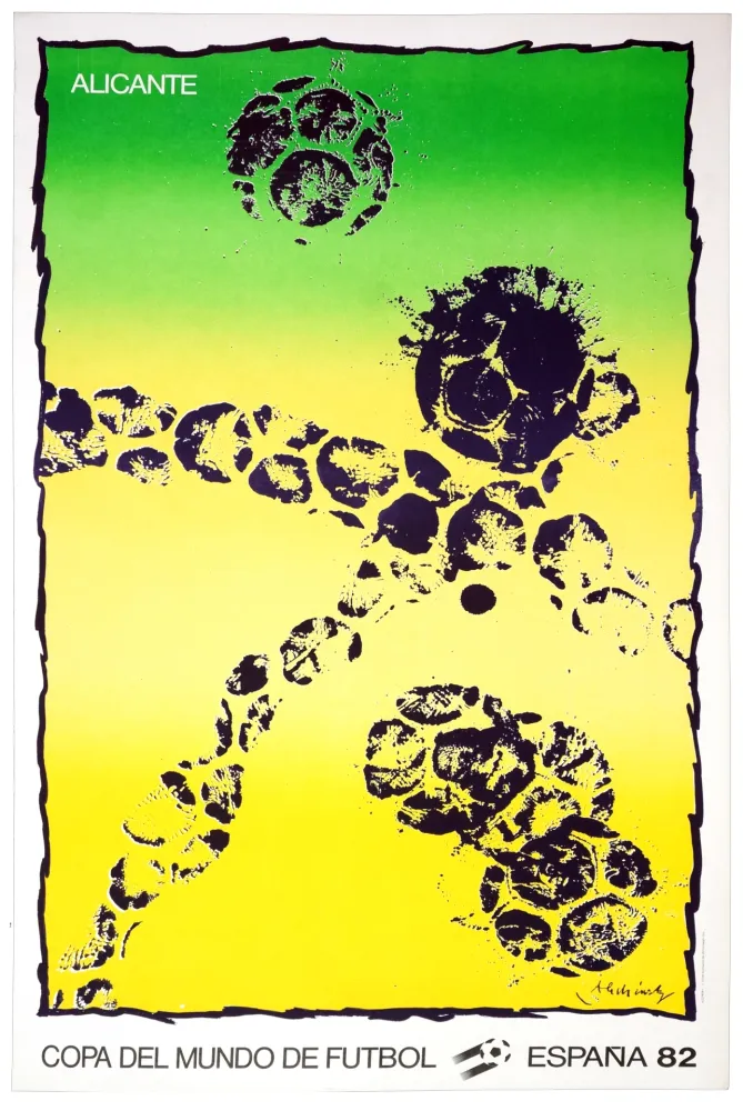 Lithografie Alechinsky - Copa Del Mundo de Futbol, Espana, Allicante, 1982