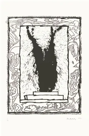 Ets En Aquatint Alechinsky - Coup double