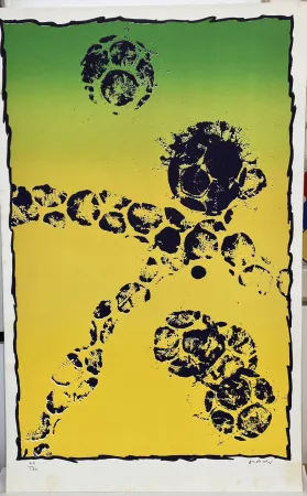 Zeefdruk Alechinsky - Coupe du monde de Football, 1982