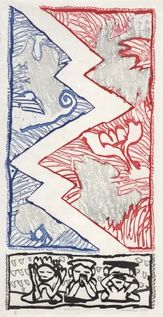 Gravure Alechinsky - Court circuit