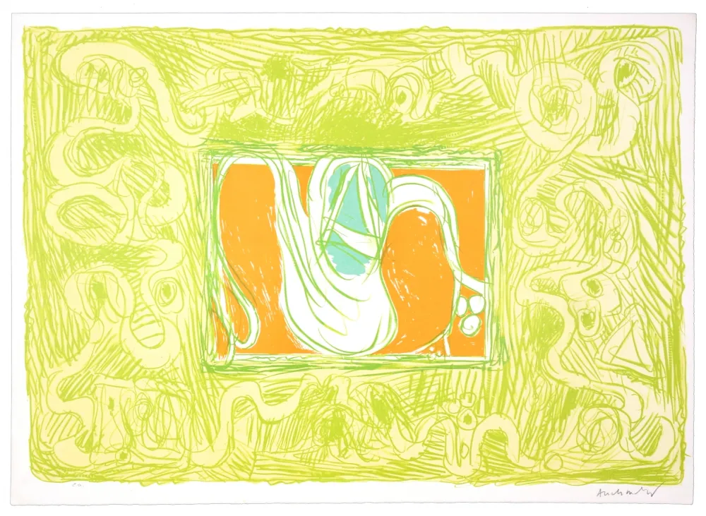 Lithografie Alechinsky - Crevette et salade