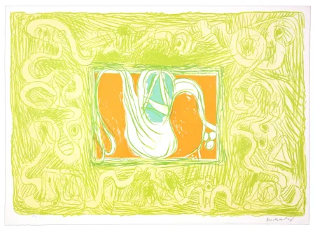 Lithografie Alechinsky - Crevette et salade