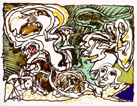 Lithografie Alechinsky - Dernière coquille