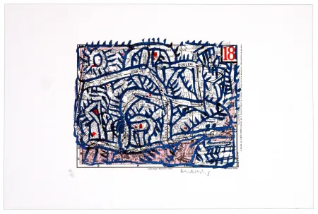 Lithografie Alechinsky - Dix-huitème arrondissement (Paris)