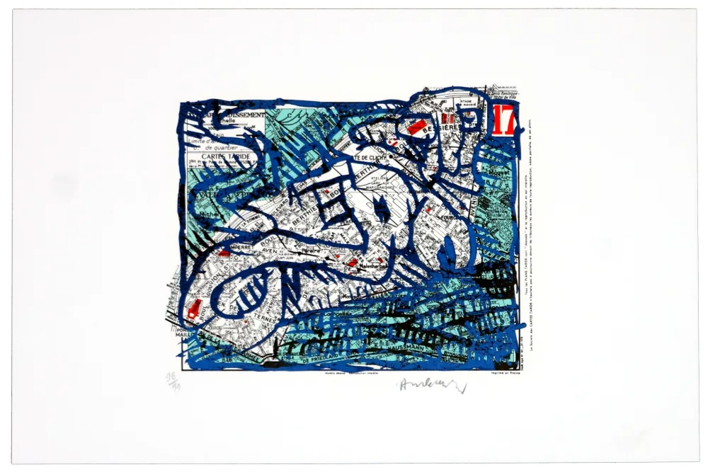 Lithografie Alechinsky -  Dix-septième arrondissement (Paris)