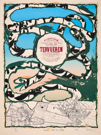 Lithografie Alechinsky - Dotremont dans son village