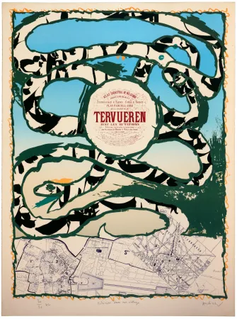 Lithografie Alechinsky - Dotremont dans son village