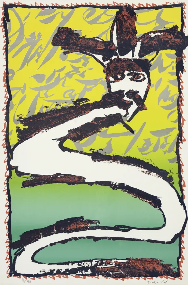 Lithografie Alechinsky - Dotremont peintre de l'écriture